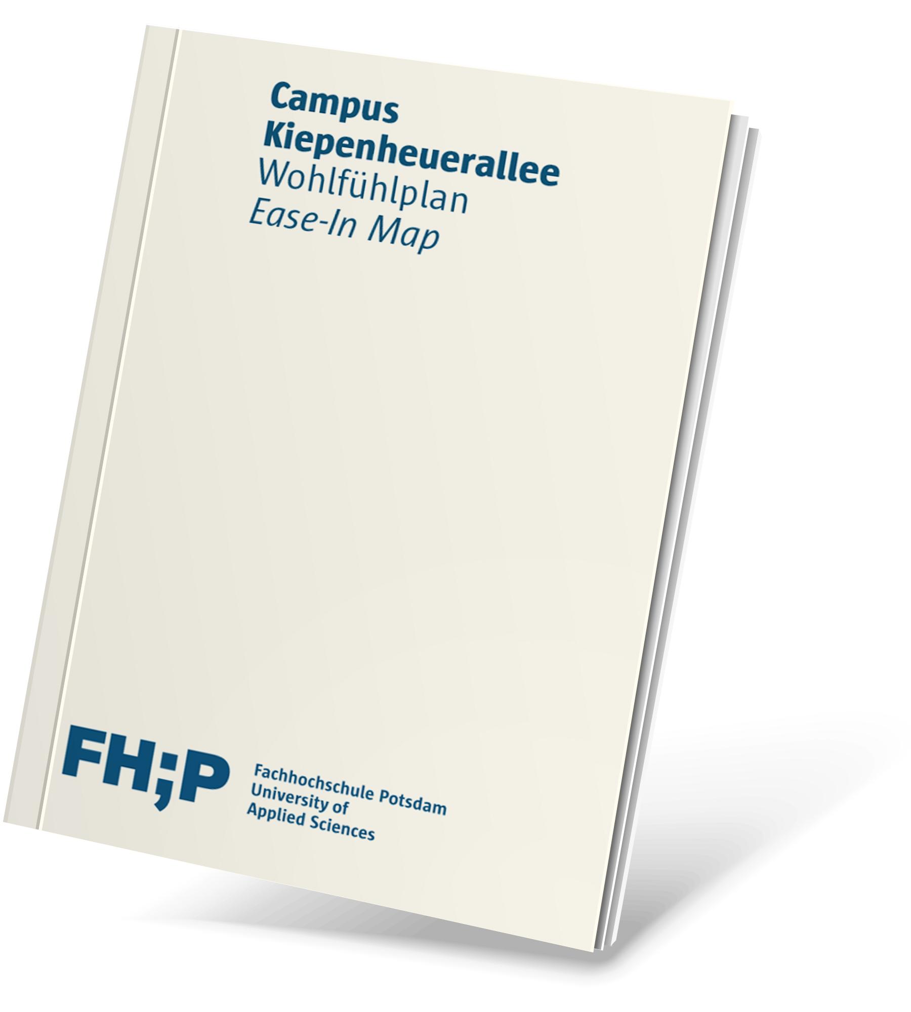Cover mit der Aufschrift "Campus Kiepenheuerallee, Wohlfühlplan"