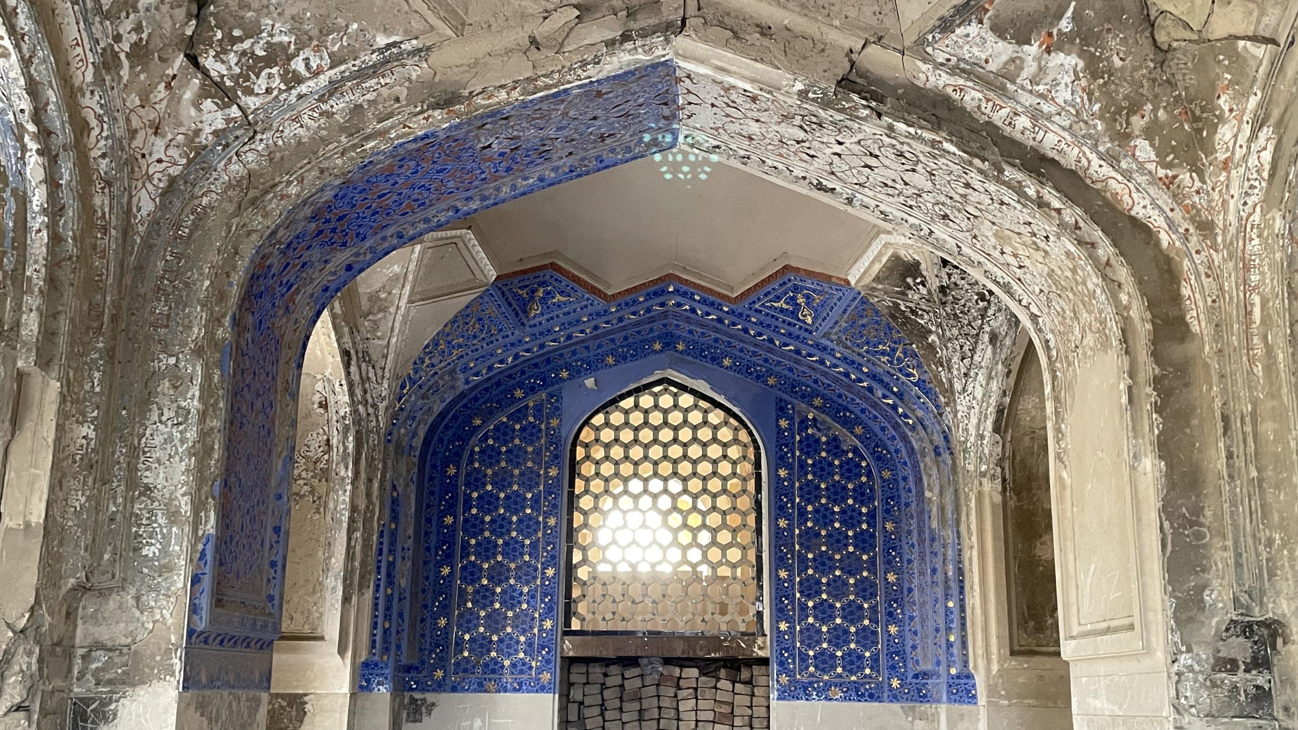  Historische und moderne Architekturdekoration in Samarkand, Usbekistan