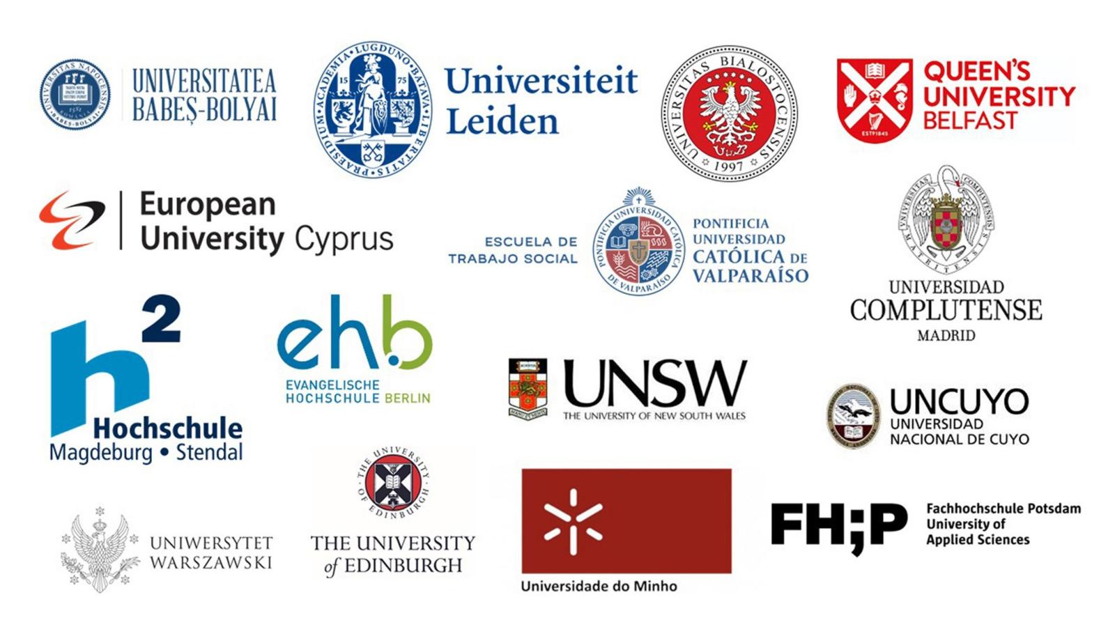 Logos der beteiligten Organisationen des Projekts Children’s Rights Studies Online