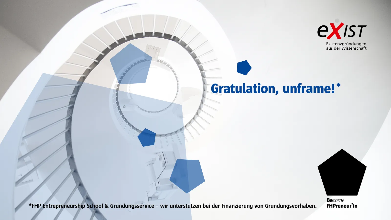 Wendeltreppe im D Haus aus Froschperspektive fotografiert