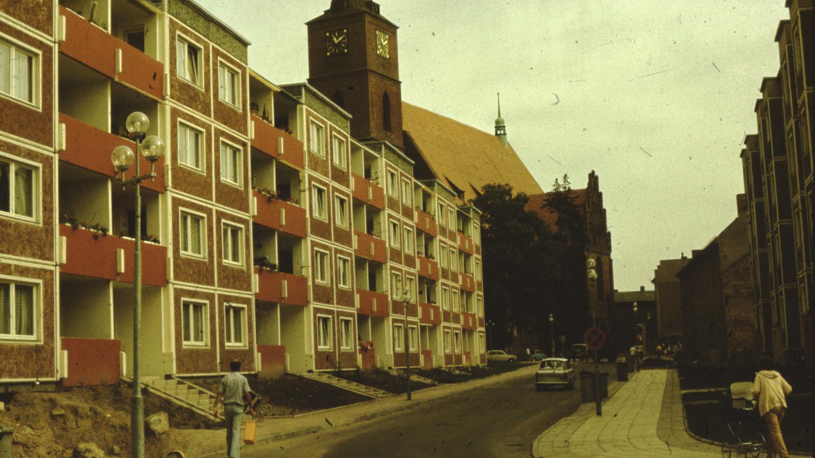 Wohnhäuser in Fürstenwalde zu DDR-Zeiten
