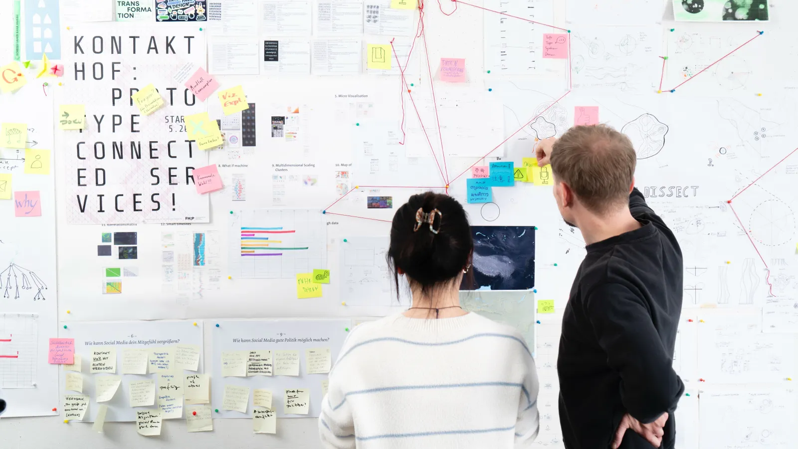 Studierende im Brainstorming-Workshop