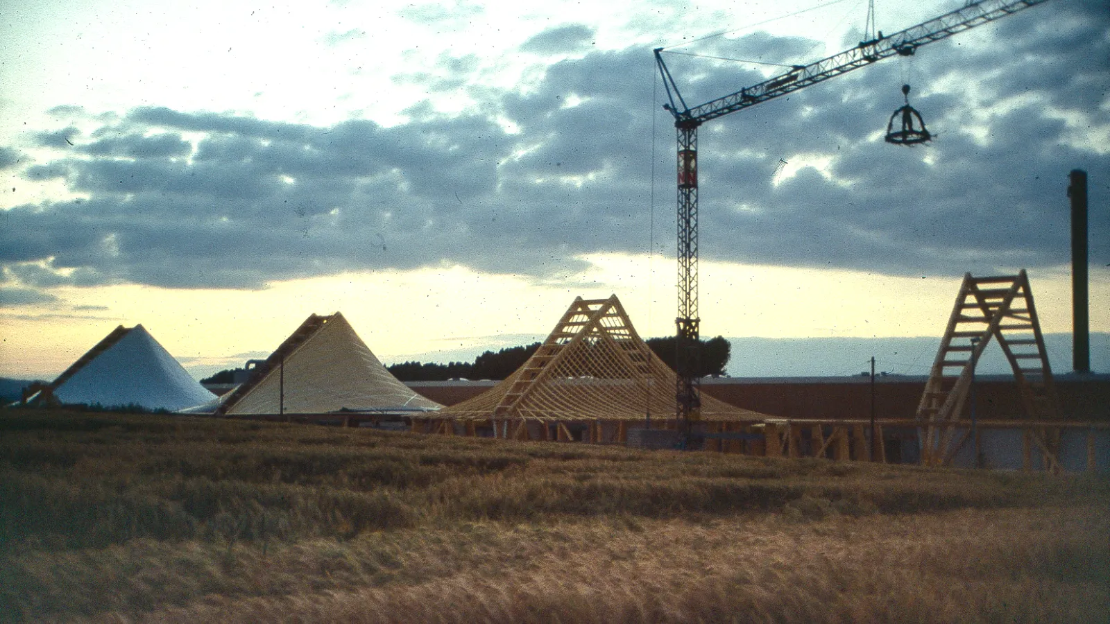 Handyfoto der Industriefertigungspavillons der Firma Wilkhahn