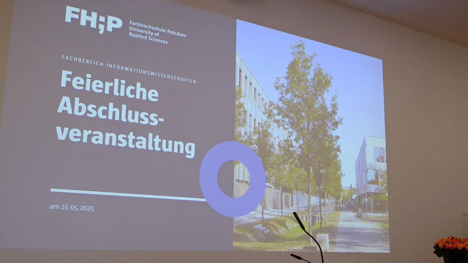 Präsentationsfolien zur Abschlussfeier im Fachbereich Informationswissenschaften an der FH Potsdam