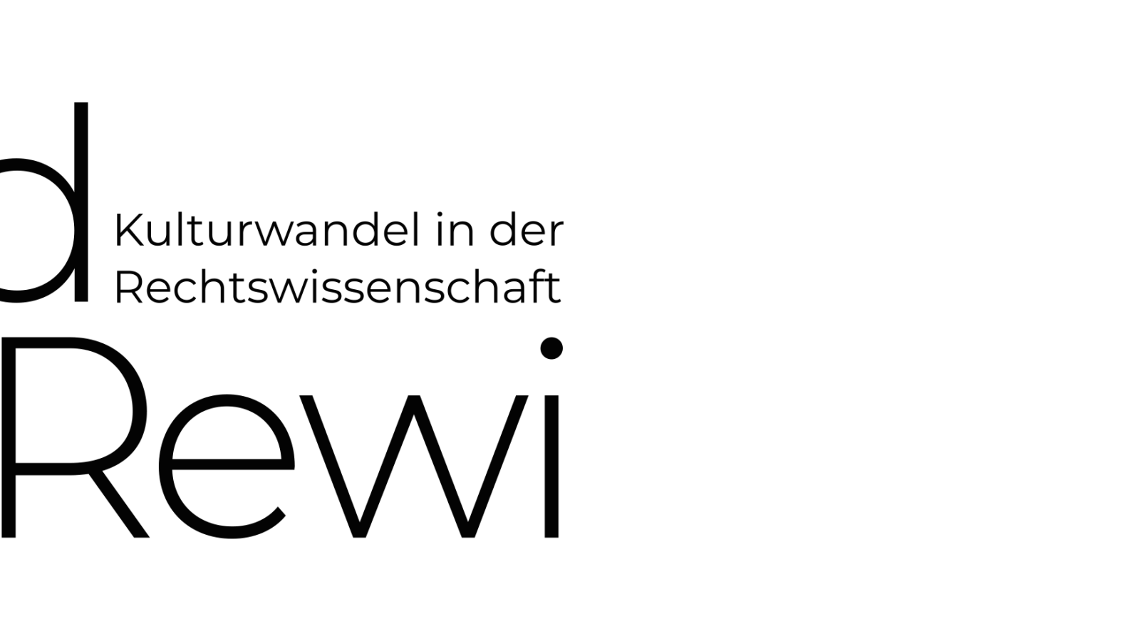 Projekt-Logo KidRewi: Kulturwandel in der Rechtswissenschaft