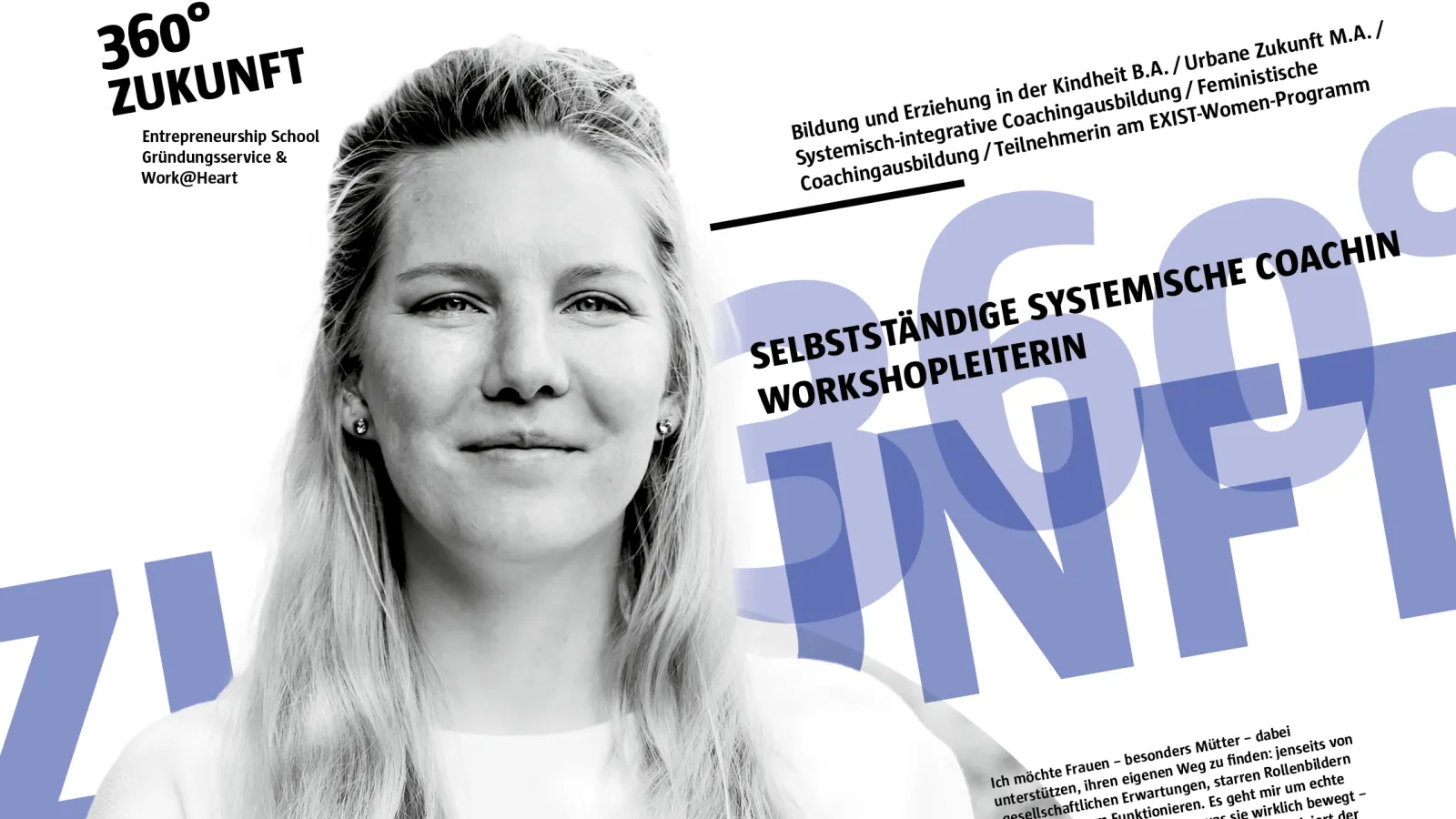 Plakatserie macht.ZUKUNFT. - Gründungsservice 360° ZUKUNFT – Julia Klinski