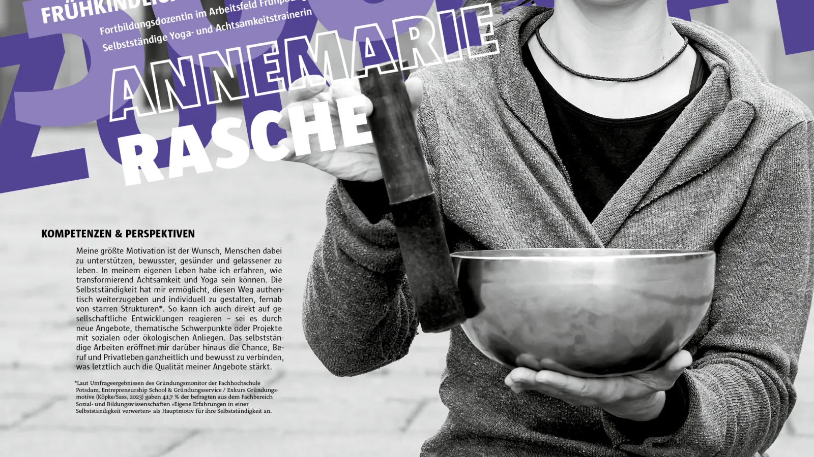 Plakatserie macht.ZUKUNFT. - Gründungsservice 360° ZUKUNFT – Annemarie Rasche