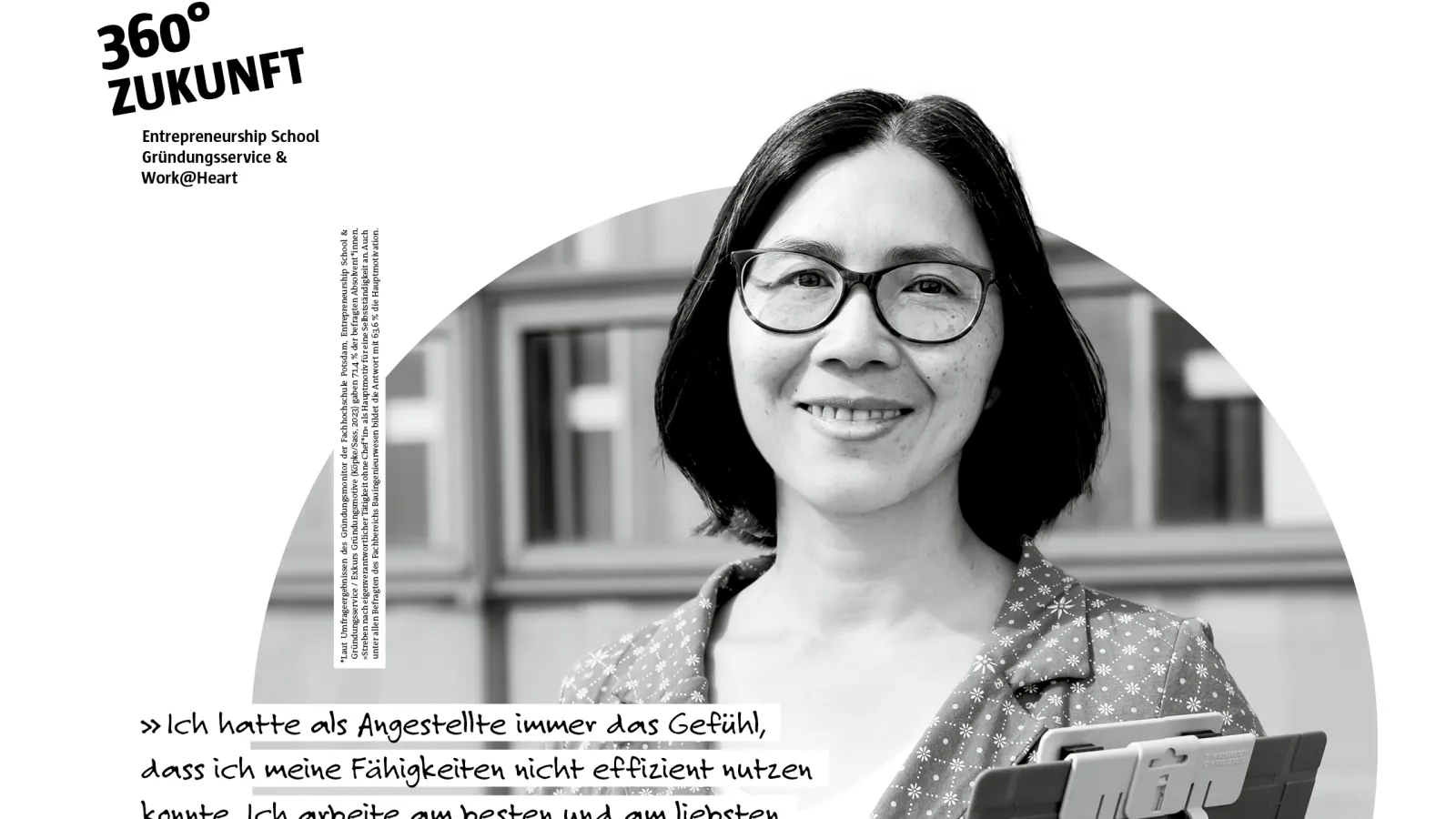 Plakatserie macht.ZUKUNFT. - Gründungsservice 360° ZUKUNFT – Thu Minh Doedens