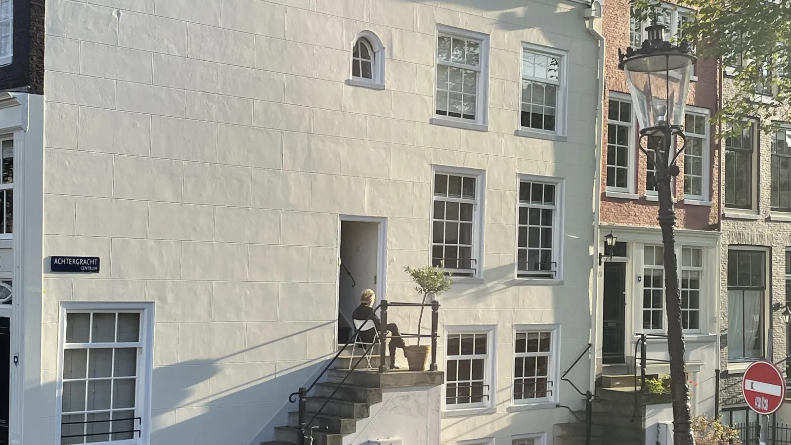 Foto einer Hauswand in Amsterdam