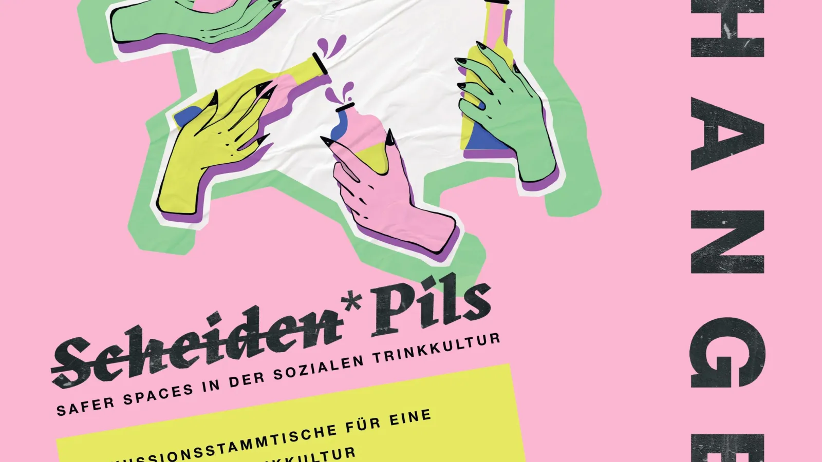 Das Bild zeigt eine Wand mit weiteren Kunstwerken der Werkschau Ambience4Artists.