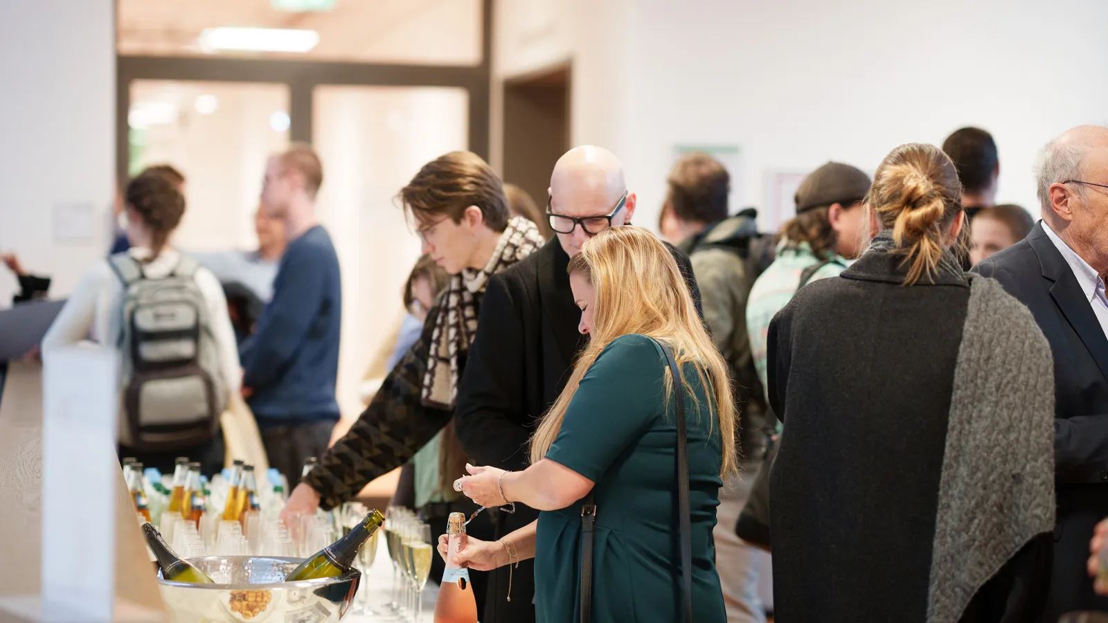 Sektempfang und Buffet nach der Vergabe des Deutschlandstipendiums
