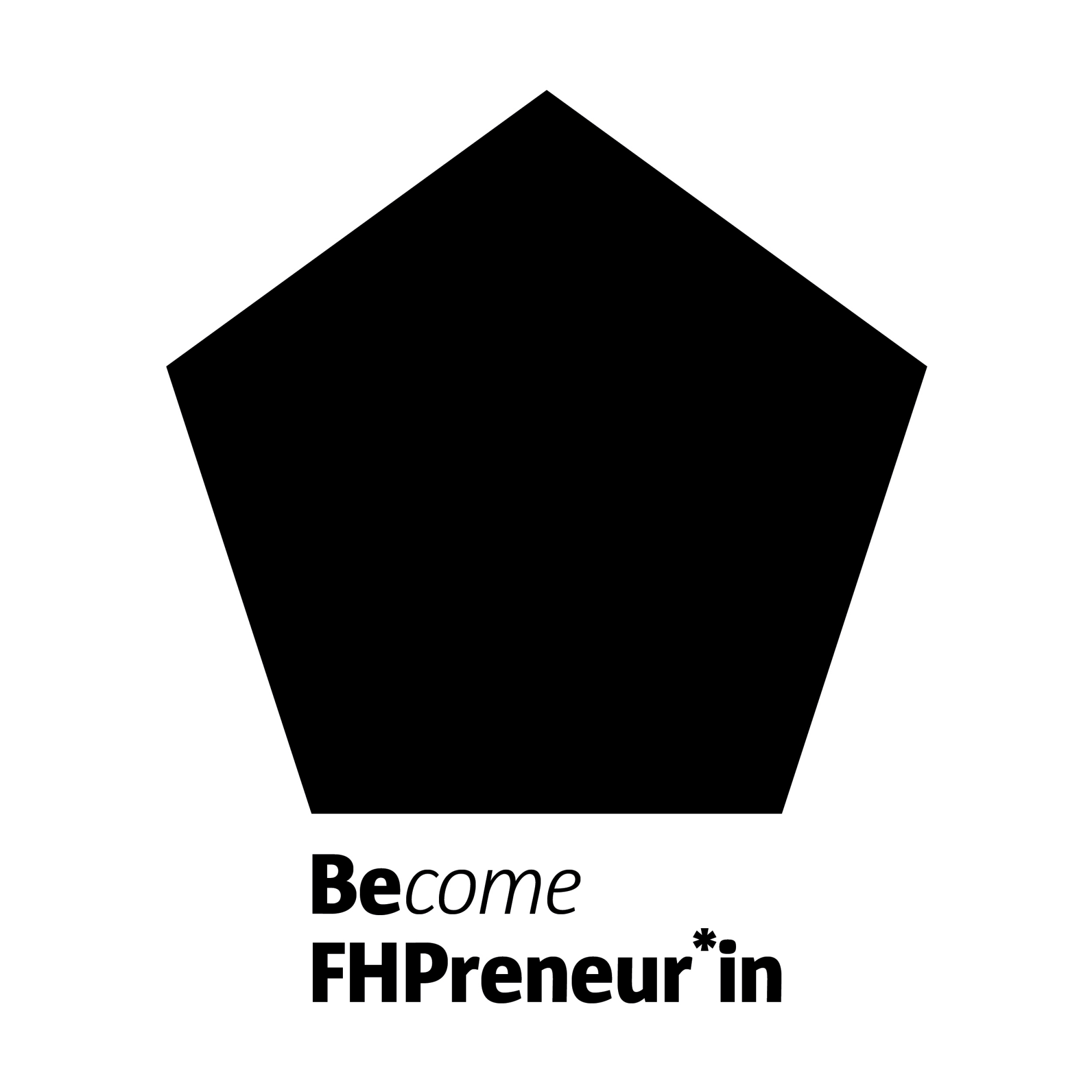 Slogan Become FHPreneur*in mit Illustration