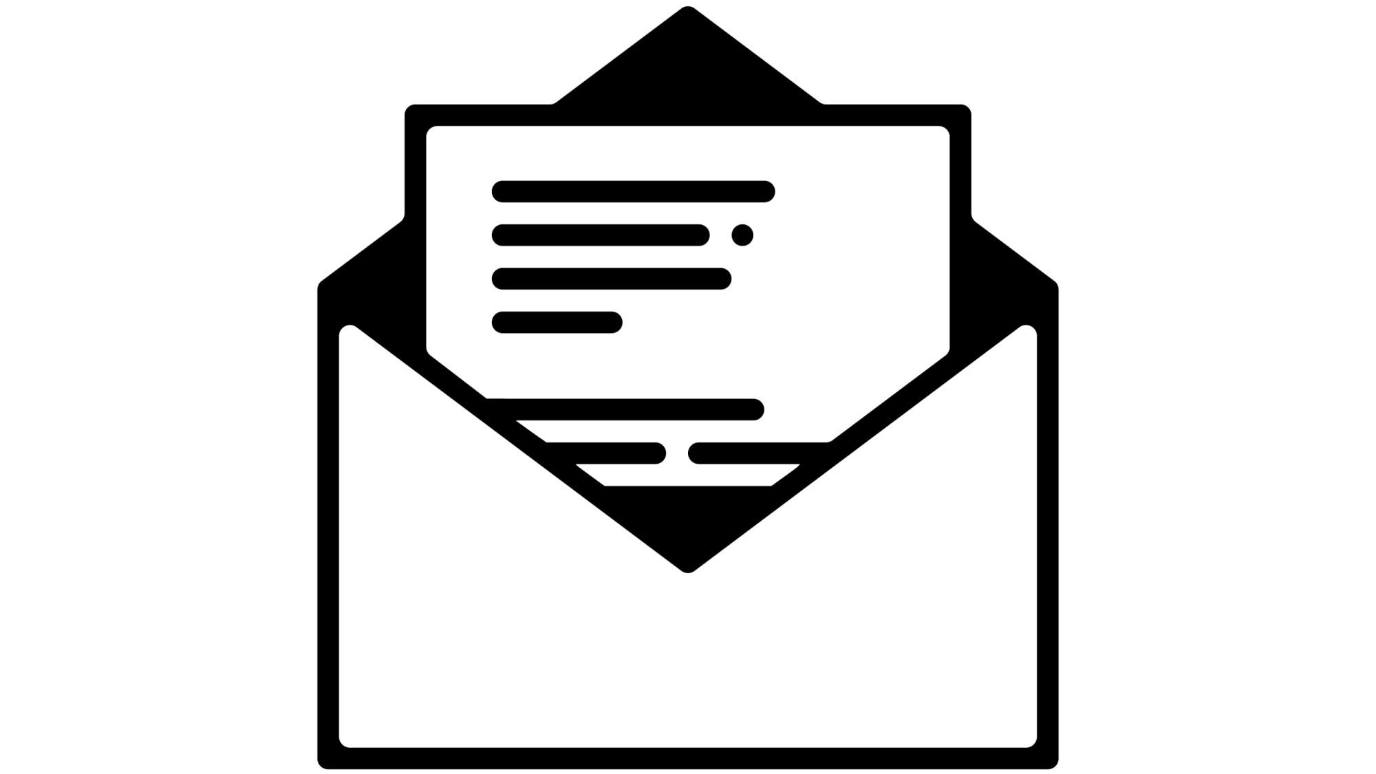 Briefumschlag als Piktogramm