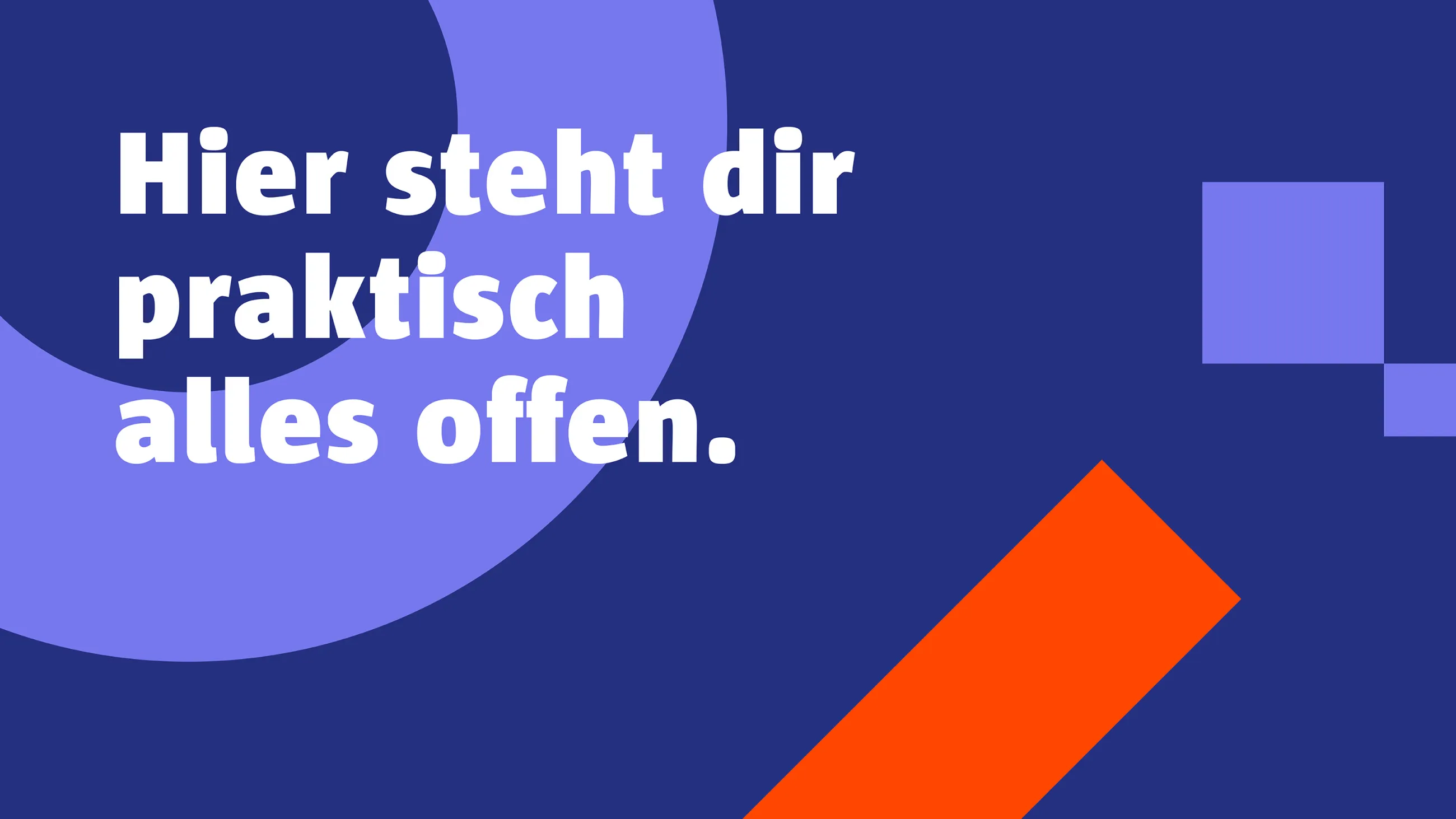 Keyvisual des Tags der offenen Tür mit Fachbereichssymbolen: "Hier steht dir praktisch alles offen." 