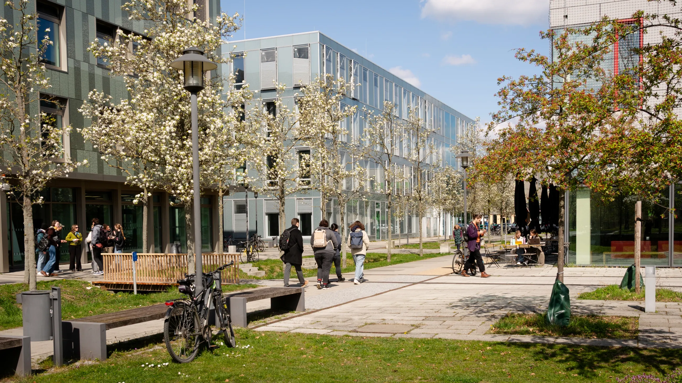 Campusleben im Frühling