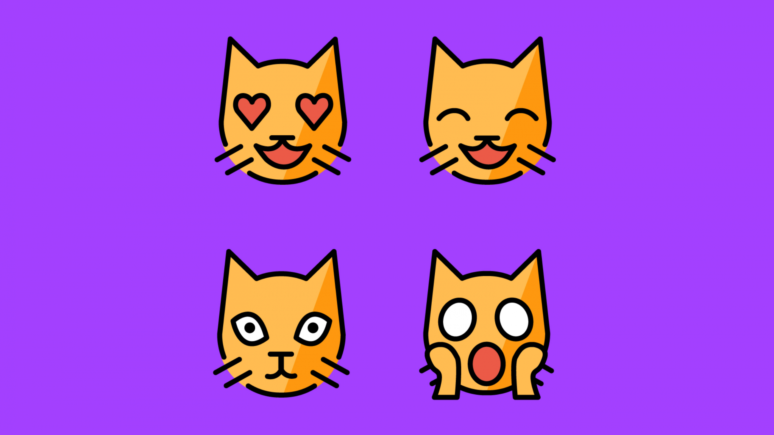 Katzen-Emojis aus dem Projekt "Feedback Box" der Zentralen Einrichtung Digitale Lehre der FH Potsdam und der BTU Cottbus-Senftenberf