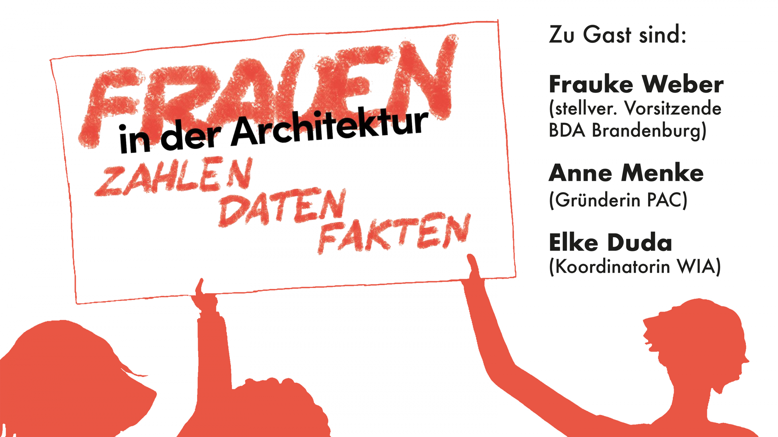 Plakat für die Ausstellung "Frauen in der Architektur"
