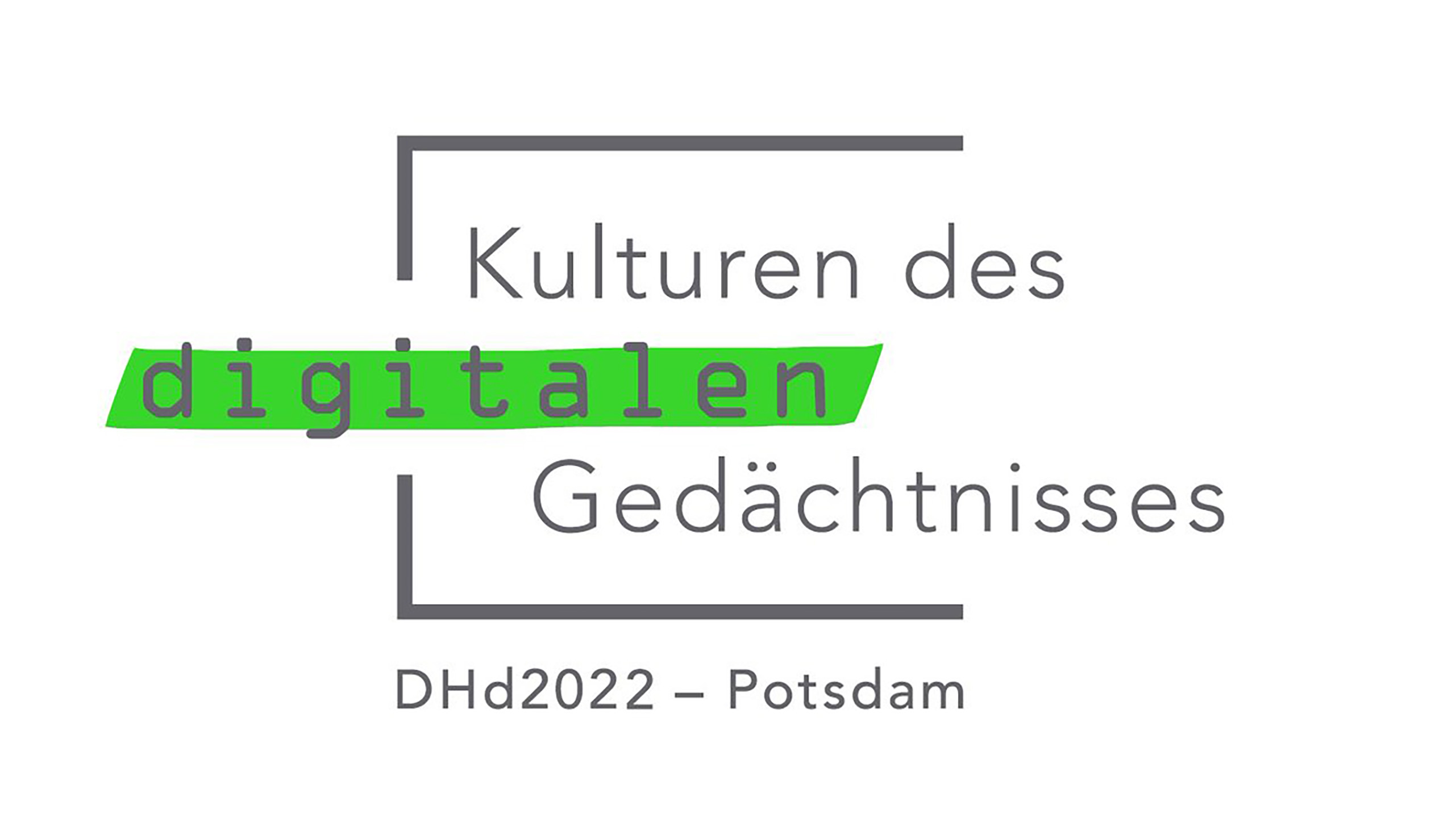  Logo der Tagung Dhd2022 Kulturen des digitalen Gedächtnisses