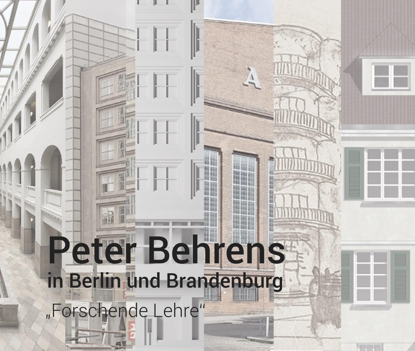 Collage von Bauten Peter Behrens
