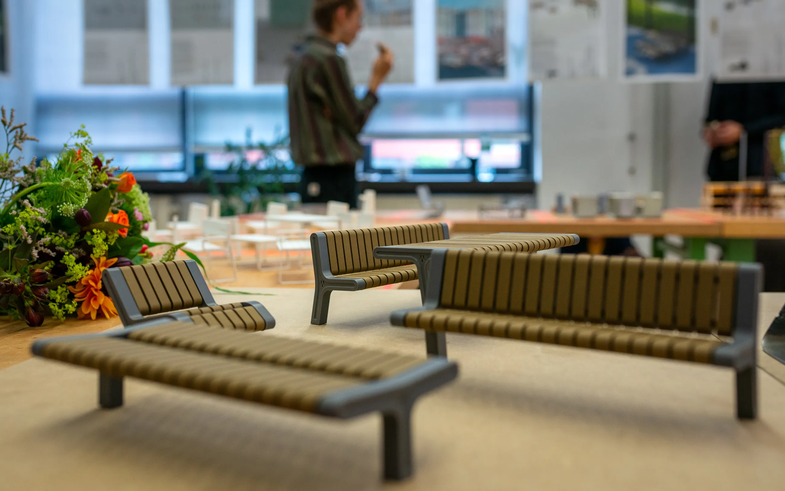 3D gedruckte Modelle von Außenmobiliar aus dem Kurs Public Domain – Möbel für draußen