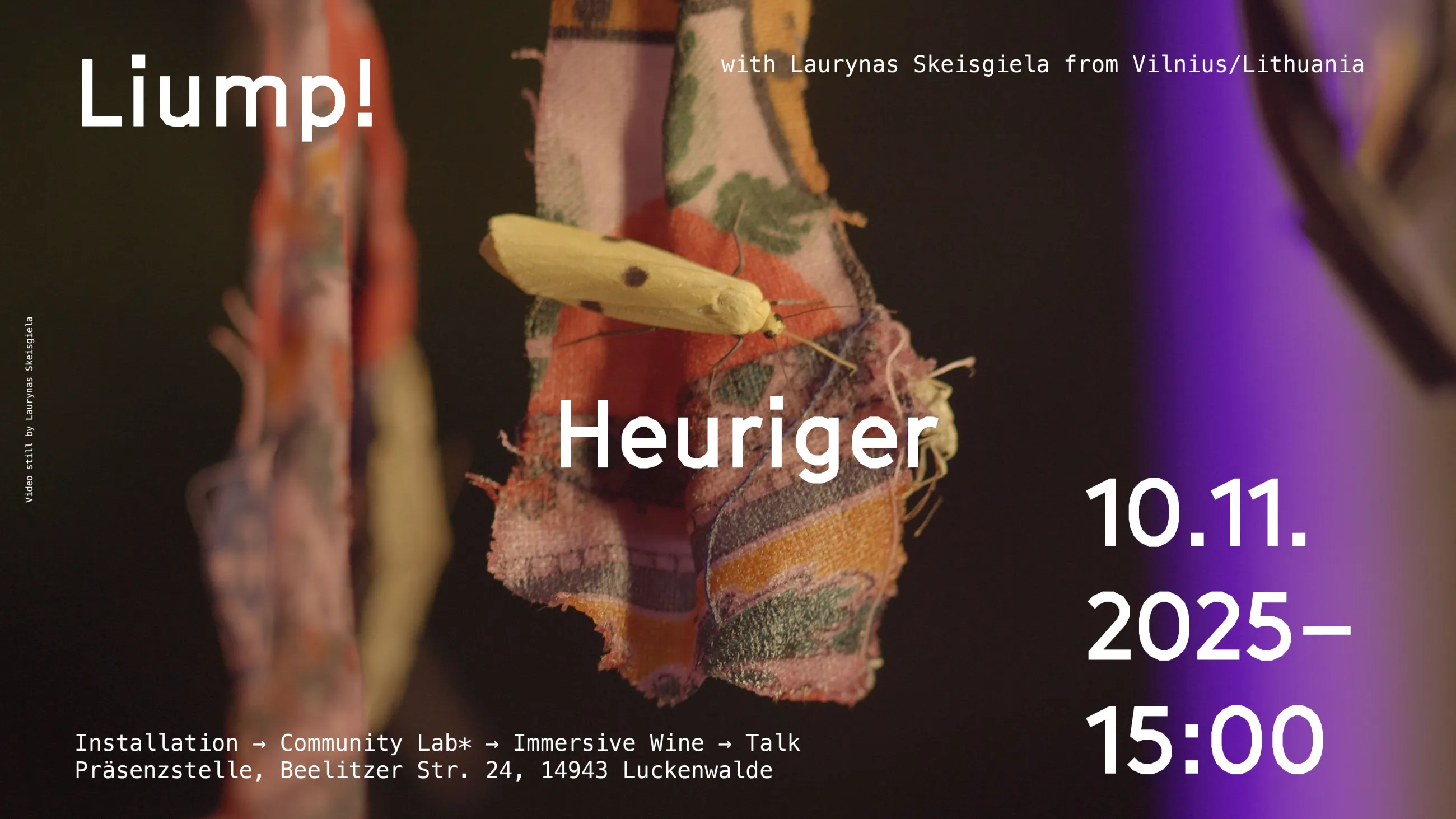 Keyvisual Liump Heuriger Ausstellung