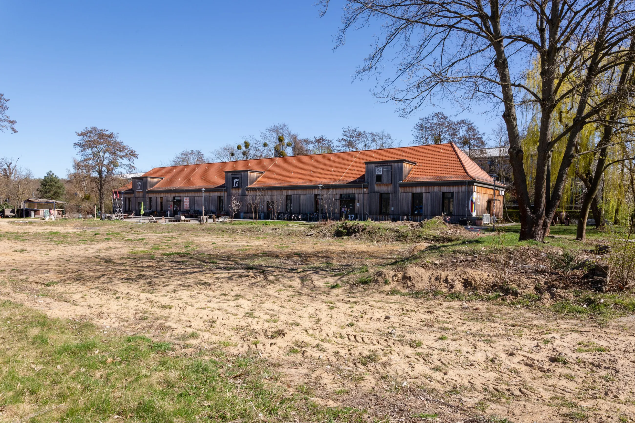 Sicht des Baufelds für den Neubau V an der Fachhochschule Potsdam