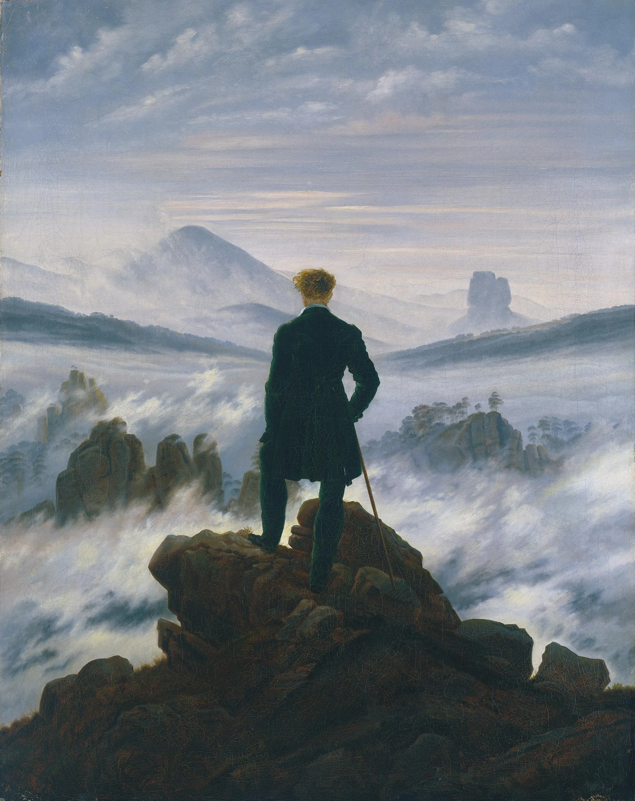 Wanderer über dem Nebelmeer