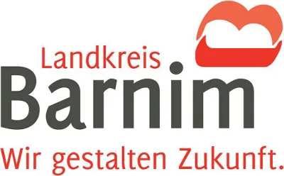 Logo Landkreis Barnim mit Schriftzug "Landkreis Barnim - Wir gestalten Zukunft"