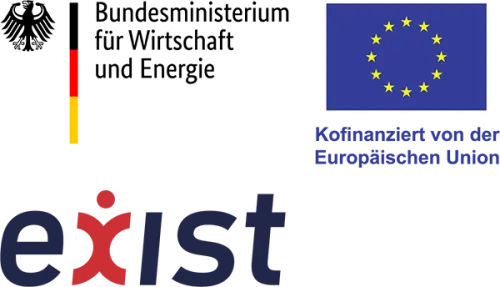 Logo FHP Entrepreneurship School Exist Förderlogos