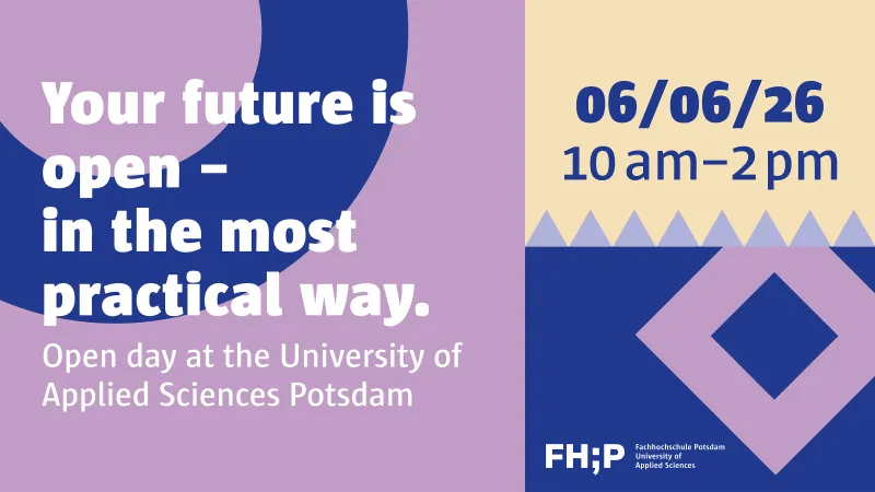 Key visual of the Open Day with symbols of the departments of Social and Educational Sciences, CITY | BUILDING  | CULTURE and Information Sciences