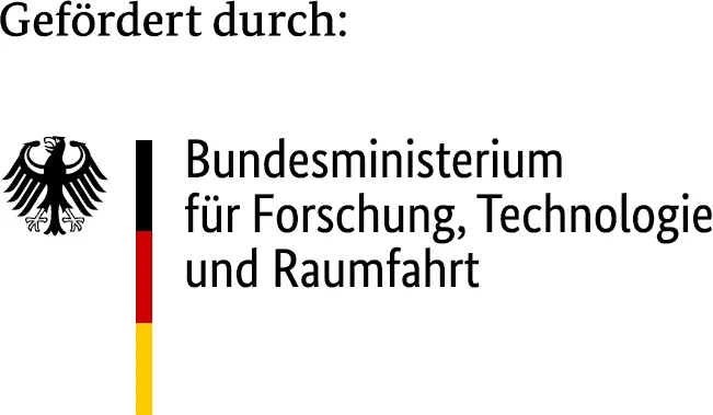 Förderlogo Bundesministerium für Forschung, Technologie und Raumfahrt