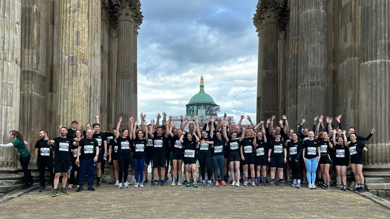 Teilnehmende der Fachhochschule Potsdam am Firmenlauf 2025