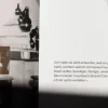 Das Bild zeigt eine aufgeschlagene Seite der Publikation CHARLOTTE FOREVER - Durch die Spuren von Charlotte Perriand, auf der links ein ganzseitiges Foto zu sehen und rechts unten ein Text zu lesen ist.