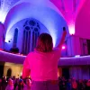 Rednerin und Publikum